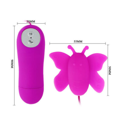Baile - estimulador de clitóris butterfly love eggs controle remoto roxo de 12 velocidades baile stimulating caliente. Pt
