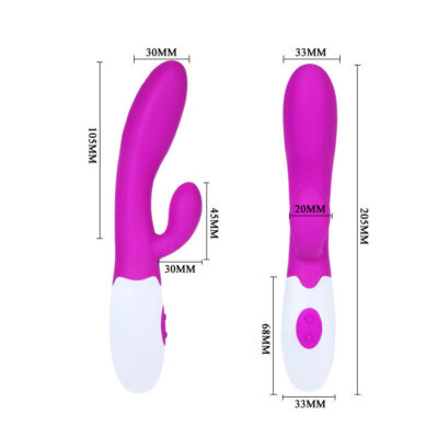 Pretty love flirtation - vibrador con estimulador clitoris alvis - image 6