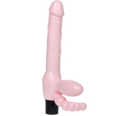 BAILE - ARNÊS SEM CORDA TPR COM VIBRAÇÃO E ESTIMULAÇÃO ANAL 25,4CM 11 Baile - arnês sem corda tpr com vibração e estimulação anal 25,4cm baile caliente. Pt
