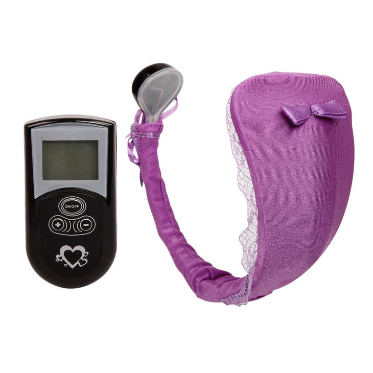 Thong com vibrator purple baile stimulating caliente. Pt