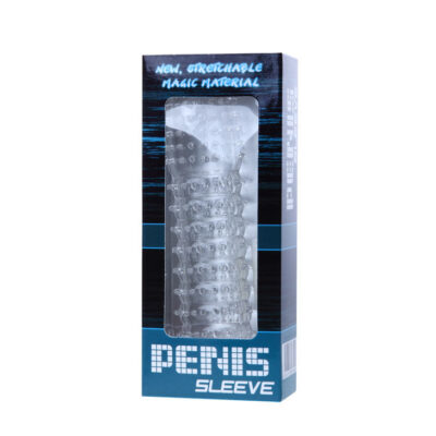 Penis sleeve with stimulating points purple 14 cm - image 4