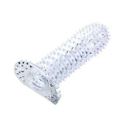 Alternative view of PENIS SLEEVE WITH STIMULATING POINTS CLEAR 14 CM