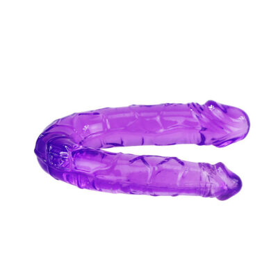 Alternative view of DILDO DUPLO FLEXÍVEL ROXO