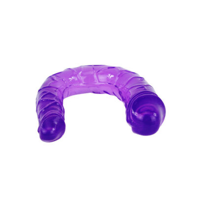 Dildo duplo flexível roxo baile anal caliente. Pt