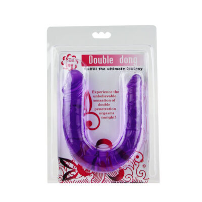 Dildo duplo flexível roxo baile anal caliente. Pt