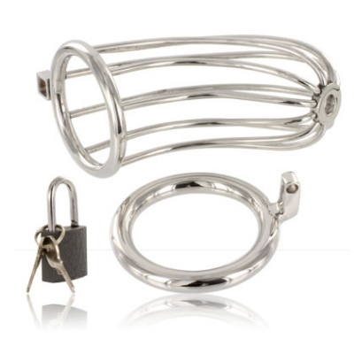 Alternative view of GAIOLA DE PÁSSARO DURO DE METAL CHASTITY