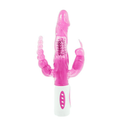 Alternative view of BAILE PRETTY BUNNY TRIPLE VIBRADOR ROTADOR