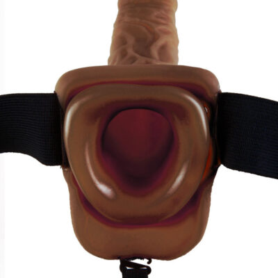 Fetish fantasy series 9" strap-on oco com bolas 22,9cm castanho fetish fantasy series caliente. Pt