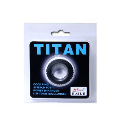 Baile titan cockring preto 1. 9cm baile for him caliente. Pt