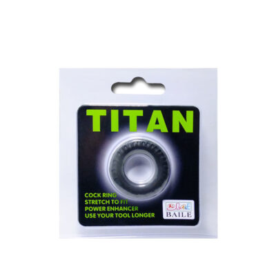 Baile titan cockring preto verde 2cm baile for him caliente. Pt