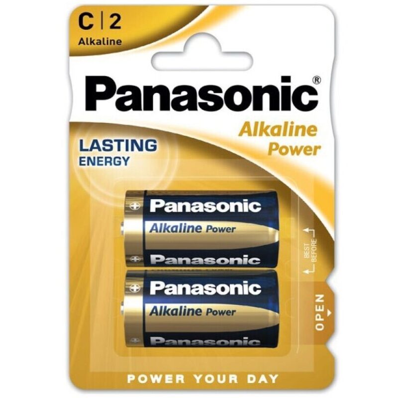 Panasonic bronze battery c lr14 2 unidades panasonic caliente. Pt