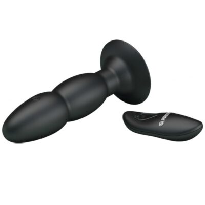 Alternative view of PRETTY LOVE PLUG VIBRADOR Y ROTACIÓN POR CONTROL REMOTO