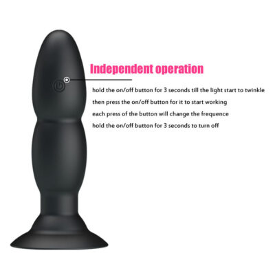 Plugue pretty love com vibrador e funções de rotação por controle remoto pretty love bottom caliente. Pt