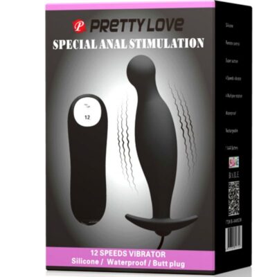 Pretty love bottom - plug anal de silicone estimulação extra 12 velocidades controle remoto pretty love bottom caliente. Pt