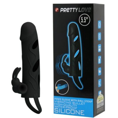 Bonito amor vibrando manga de silicone 14 cm pretty love male caliente. Pt