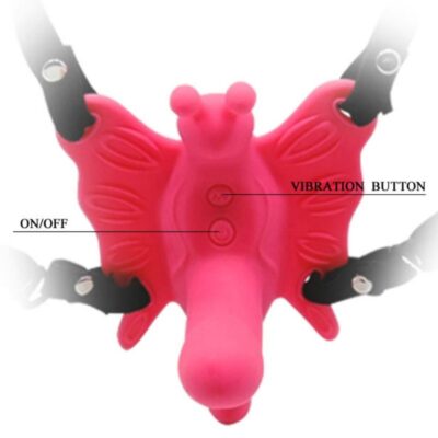 Cheio de borboleta ultra apaixonado com controle remoto baile stimulating caliente. Pt