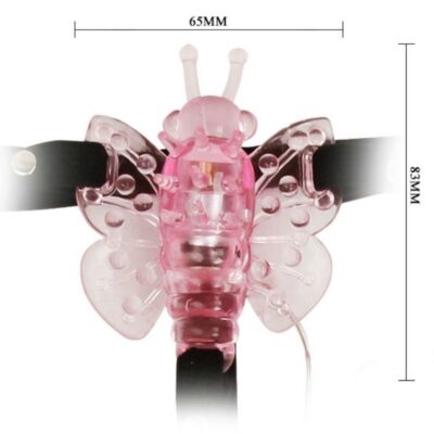 Estimulando borboleta com arnês baile stimulating caliente. Pt