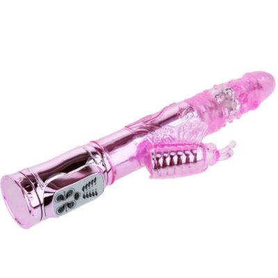 Multifunção de vibrador recarregável com borboleta de rapido estimulante de clit baile rotations caliente. Pt