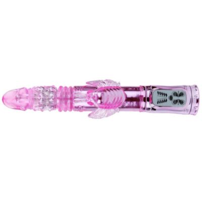 Multifunção de vibrador recarregável com borboleta de rapido estimulante de clit baile rotations caliente. Pt