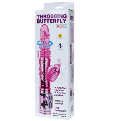 Multifunção de vibrador recarregável com borboleta de rapido estimulante de clit baile rotations caliente. Pt
