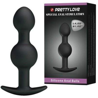 Alternative view of PRETTY LOVE - BOLAS ANALES SILICONA ESTIMULACION ESPECIAL 10.3 CM - NEGRO