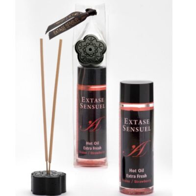 Alternative view of EXTASE SENSUEL HOT OIL EXTRA FRESH STRAWBERRY 100ML