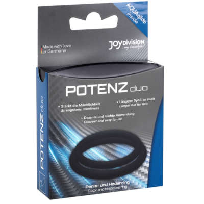 Alternative view of POTENZ DUO ANÉIS PRETO - M