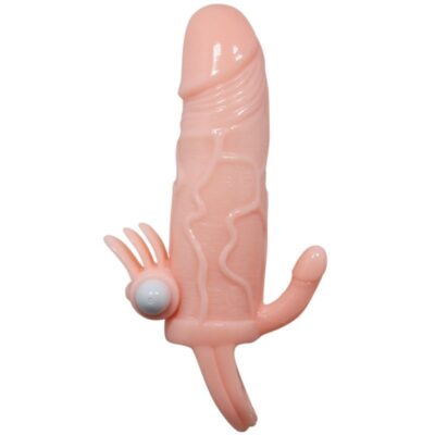 Capa de pênis brave man com clit e carne de estimulação anal 16,5 cm baile for him caliente. Pt