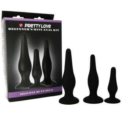 Bonito inferior - plugues de silicone do kit anal do iniciante pretty love bottom caliente. Pt