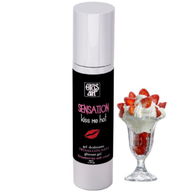 Morangos lubrificante natural de sensação eros com creme 50ml