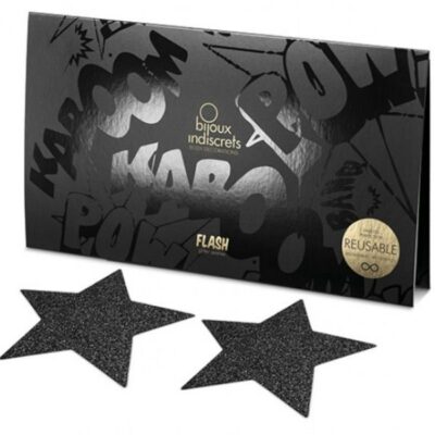 Bijoux pezoneras flash star black bijoux flash collection caliente. Pt