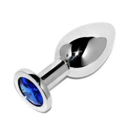 Alternative view of METALHARD ANAL PLUG DIAMOND BLUE PEQUENO 5,71 CM