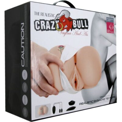 Crazy bull - ânus e vagina realísticos com tatoo e vibração crazy bull caliente. Pt