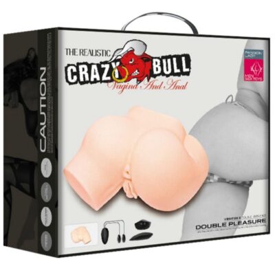 Crazy bull - ânus e vagina realistas com vibração dobro prazer crazy bull caliente. Pt