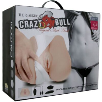 Crazy bull - ânus realista e vagina com postura de vibração 3 crazy bull caliente. Pt