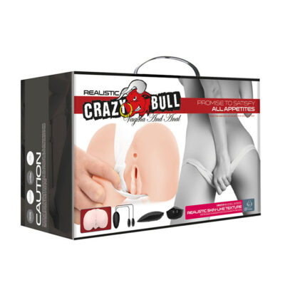 Crazy bull - ânus realístico e vagina com postura de vibração 8 crazy bull caliente. Pt