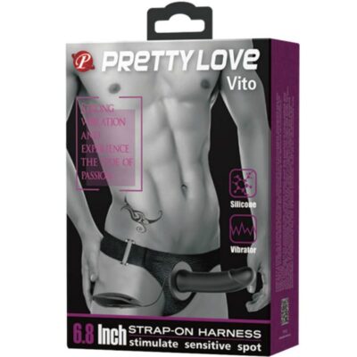 Pretty love macho - vito strap on hollow dildo e vibration 17,3 cm pretty love male caliente. Pt