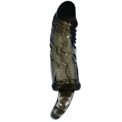 Alternative view of BAILE FUNDA EXTENSORA PENE CON STRAP PARA TESTICULOS NEGRO 13.5 CM