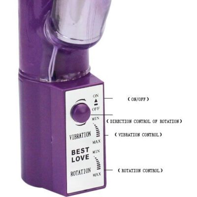 Roxo da pérola de coelho quente da senhora. Baile rotations caliente. Pt