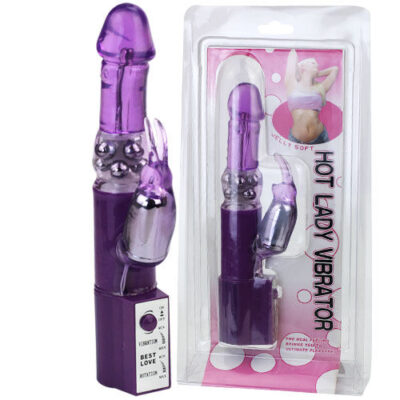 Roxo da pérola de coelho quente da senhora. Baile rotations caliente. Pt