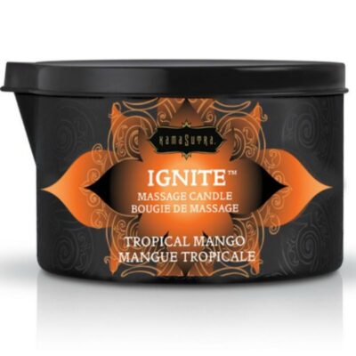 Alternative view of VELA DE MASSAGEM KAMASUTRA TROPICAL MANGO 170 gr