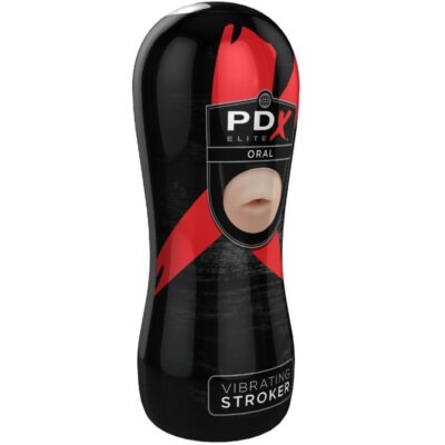 Alternative view of PDX ELITE VIBRATING ORAL STROKER