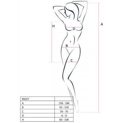 Alternative view of passion woman bs027 vestido de bodystocking estilo red one size