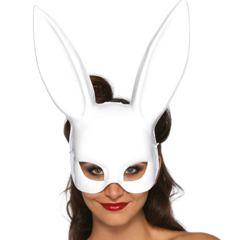 Leg avenue masquerade coelho máscara branca leg avenue accessories caliente. Pt
