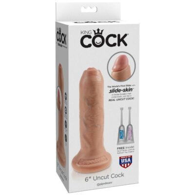 King cock realistic dildo uncut carne 17 cm king cock caliente. Pt