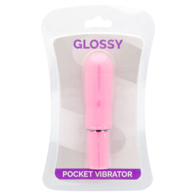 Vibrador de bolso brilhante deep rose glossy caliente. Pt