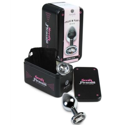 Alternative view of SECRETPLAY PLUG ANAL TRANSPARENT ALUMINIUM 8CM