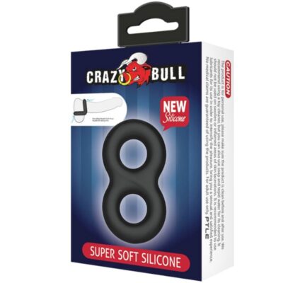 Crazy bull - anel duplo de silicone super soft 2 crazy bull caliente. Pt