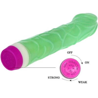 Waves of pleasure vibrator 23 cm green baile vibrators caliente. Pt
