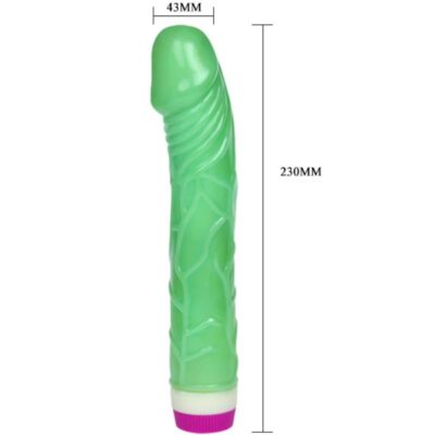 Waves of pleasure vibrator 23 cm green baile vibrators caliente. Pt